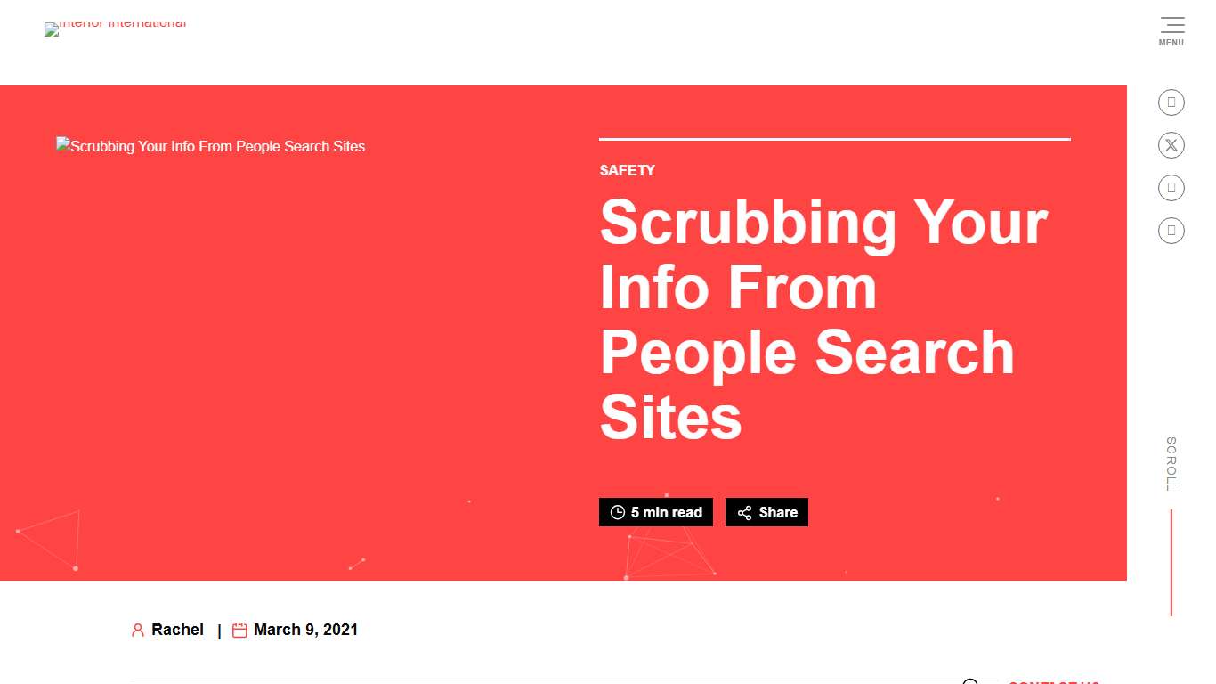 Scrubbing Your Info From People Search Sites